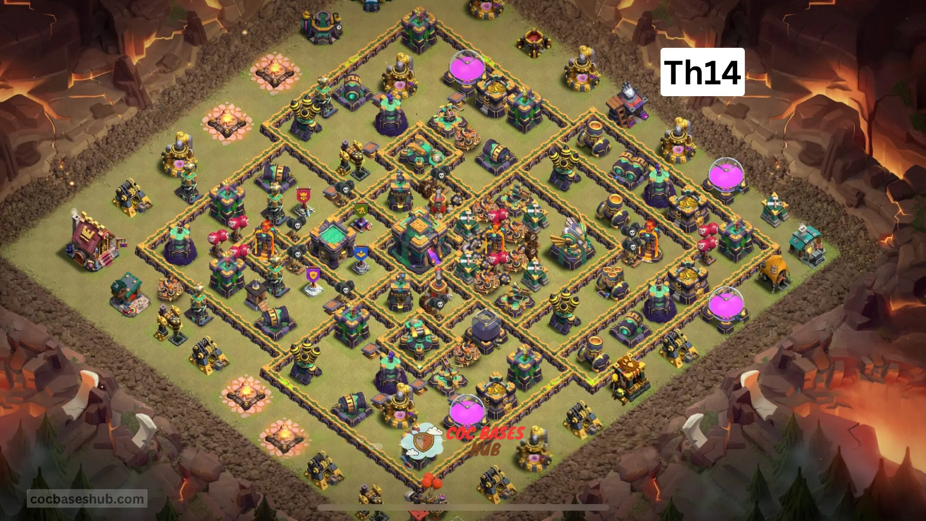 Elite TH14 War Base with Link | Anti 2-Star CWL Strategy for Legend League 2025