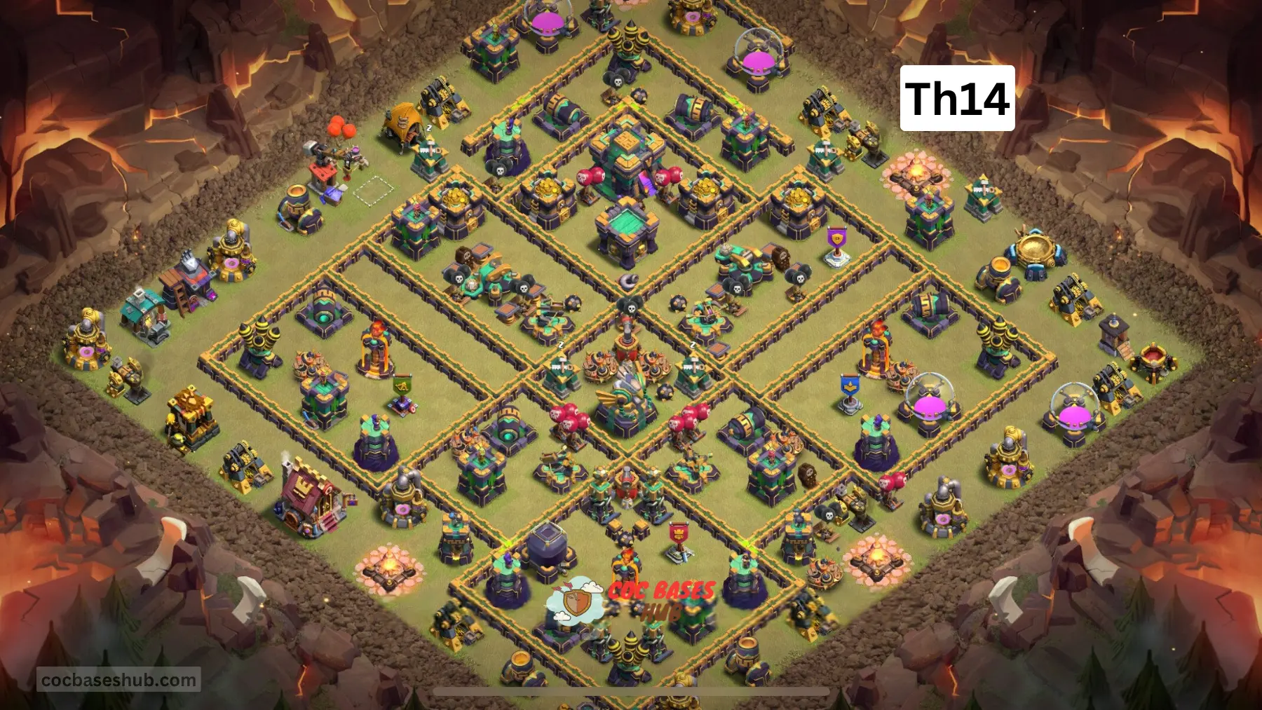 Top War Base TH14 with Link, Anti Everything - CWL Defence Plan 2025 - Clash of Clans [#12]