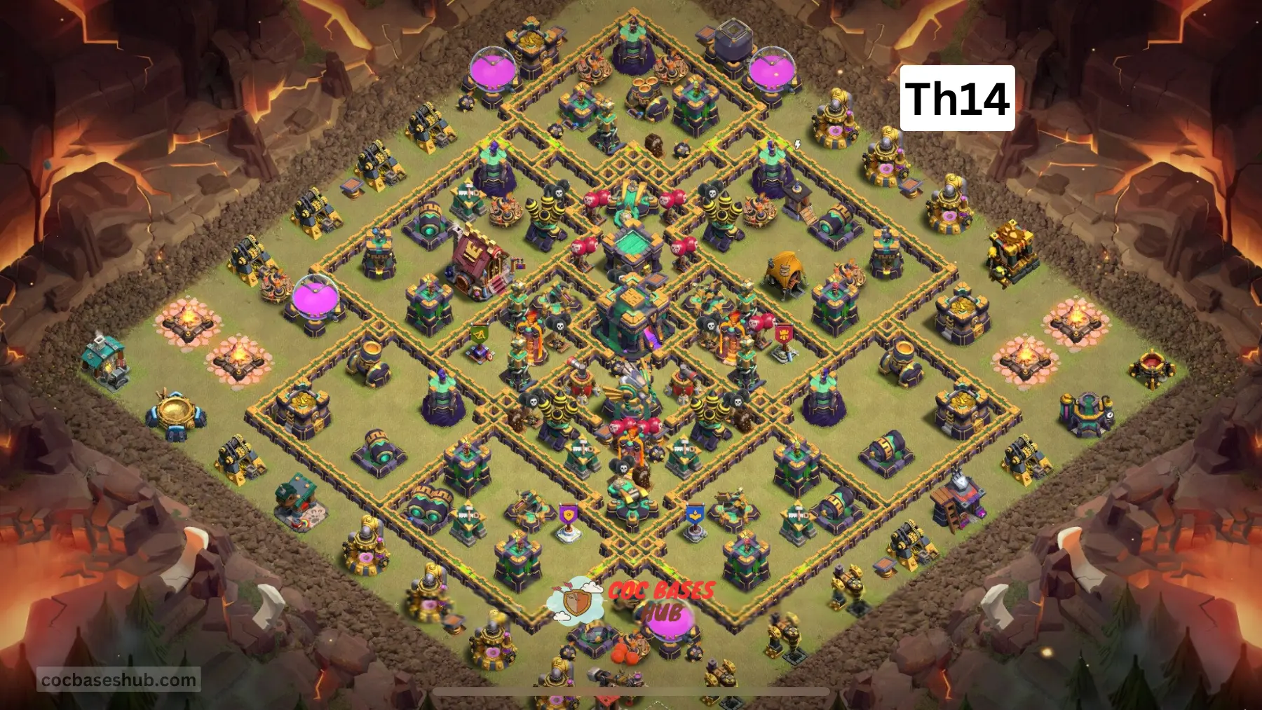 Top and Best TH14 War Base with Link 2025