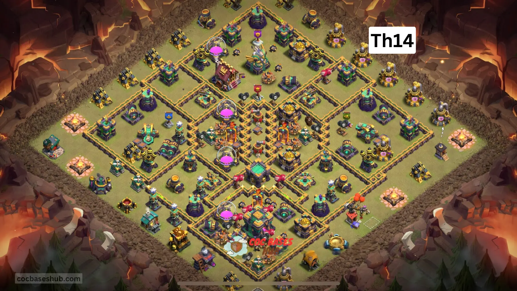 Ultimate TH14 War Base with Link (2025)